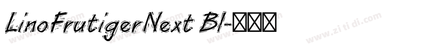 LinoFrutigerNext Bl字体转换